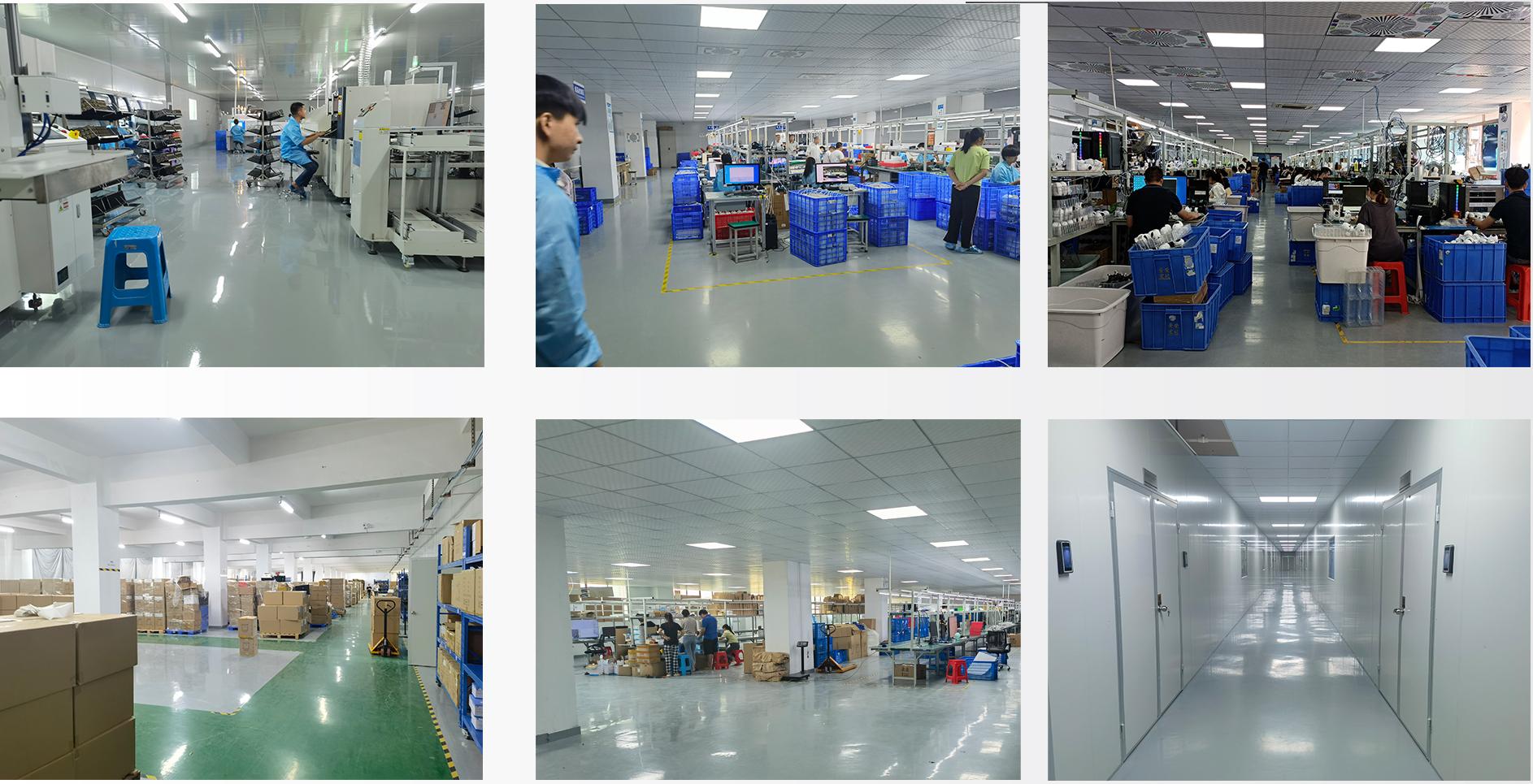Existing factory photographs showing production and assembly areas